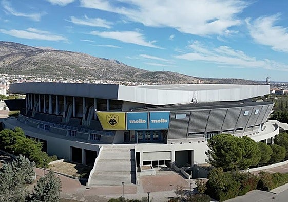 Vista exterior del Sunel Arena, la cancha del AEK.