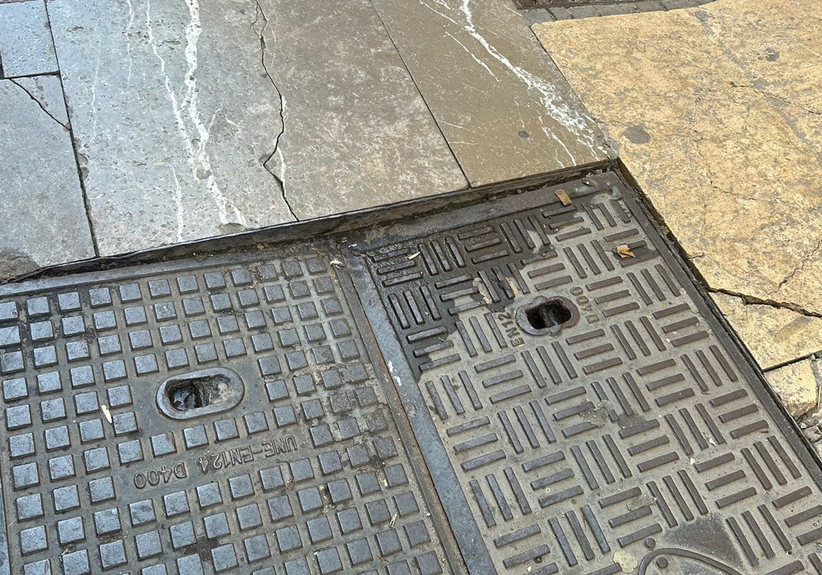 Vista de una de las arquetas en peor estado.