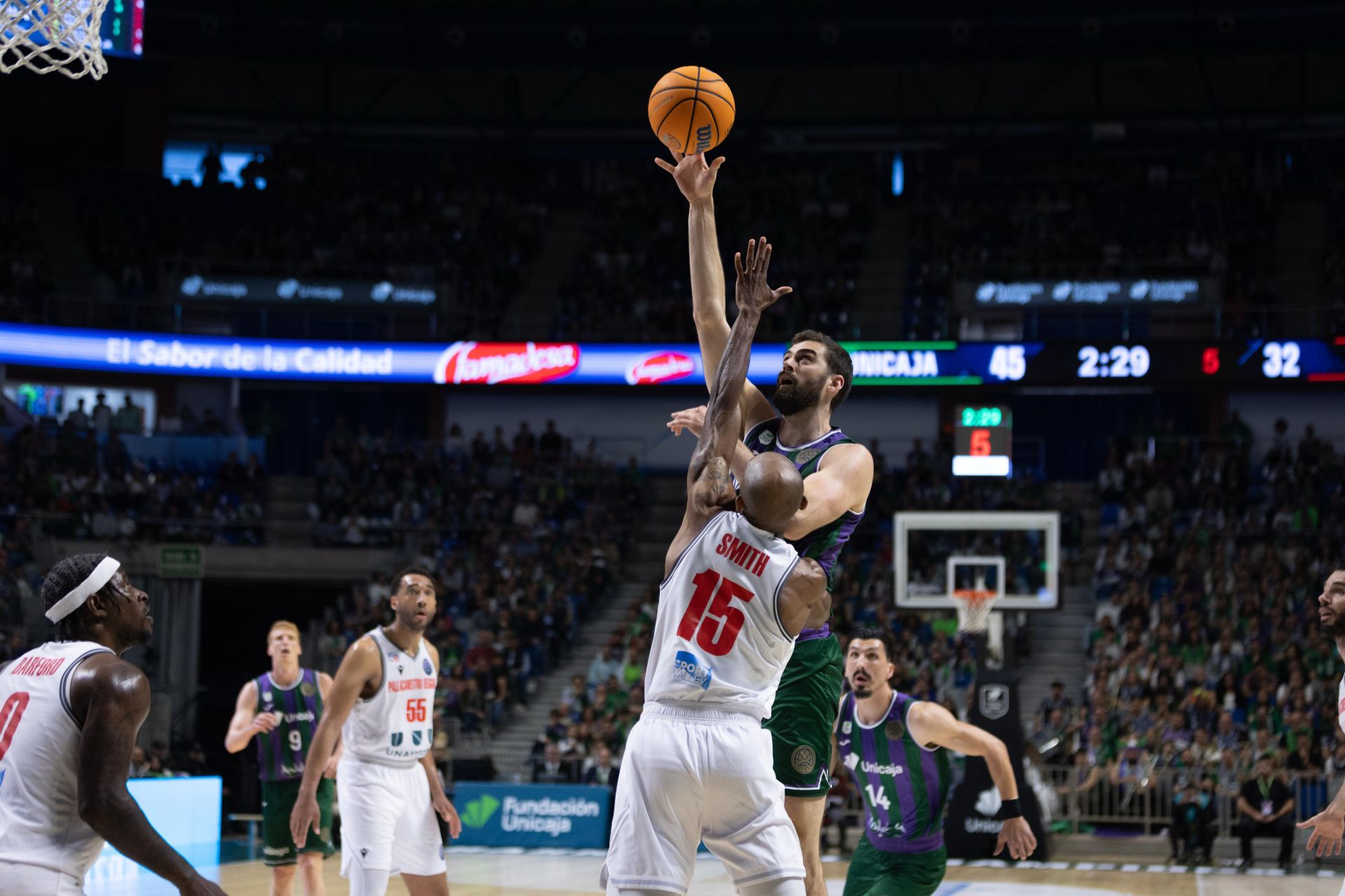 Las mejores imágenes del Unicaja - Pallacanestro Reggiana