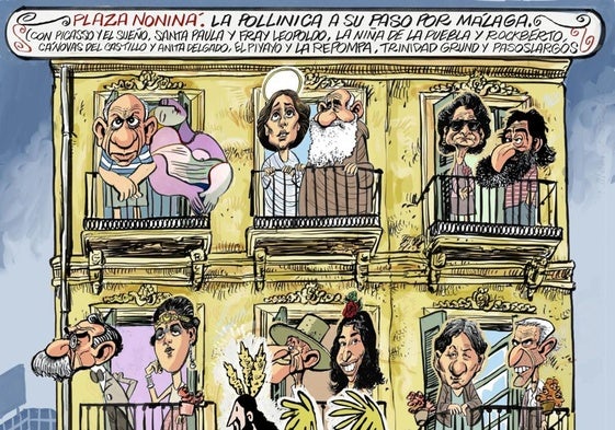 La plaza Noniná: la 'actualidad' malagueña vista por Idígoras y Pachi