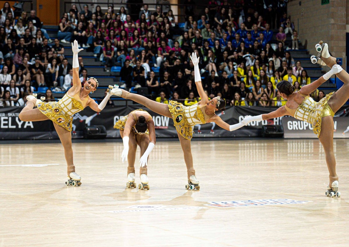 Imagen secundaria 1 - Un novedoso cuarteto malagueño se abre paso en la élite internacional del patinaje