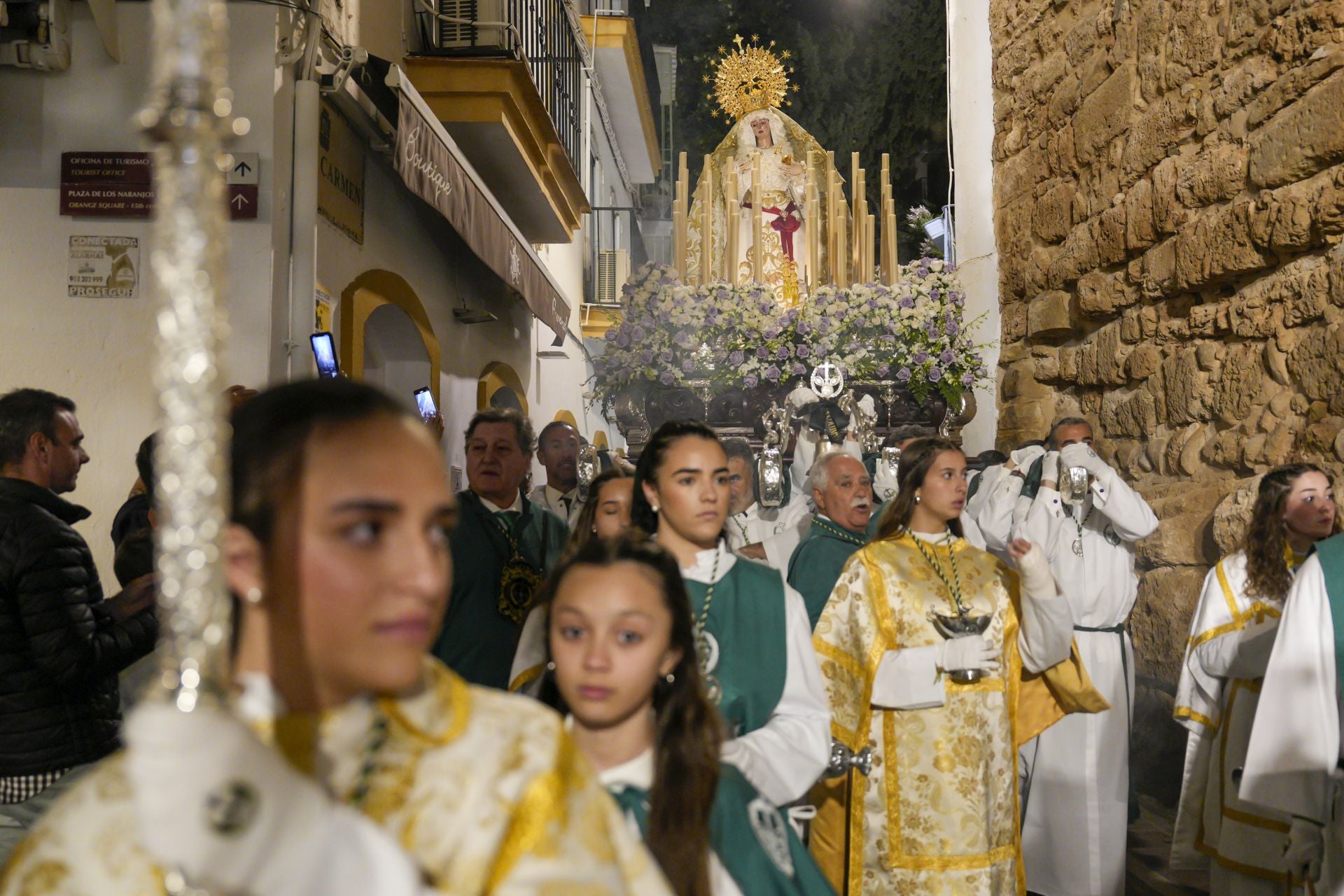 La procesión de La Columna de Marbella, en imágenes