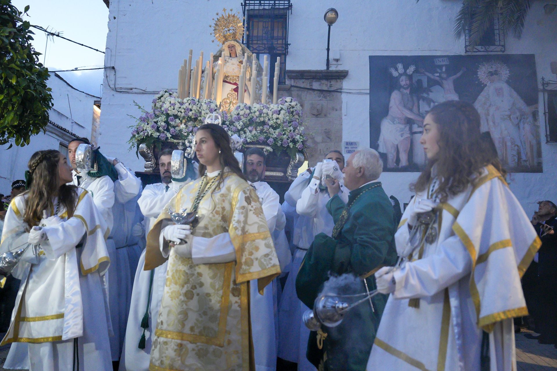 La procesión de La Columna de Marbella, en imágenes