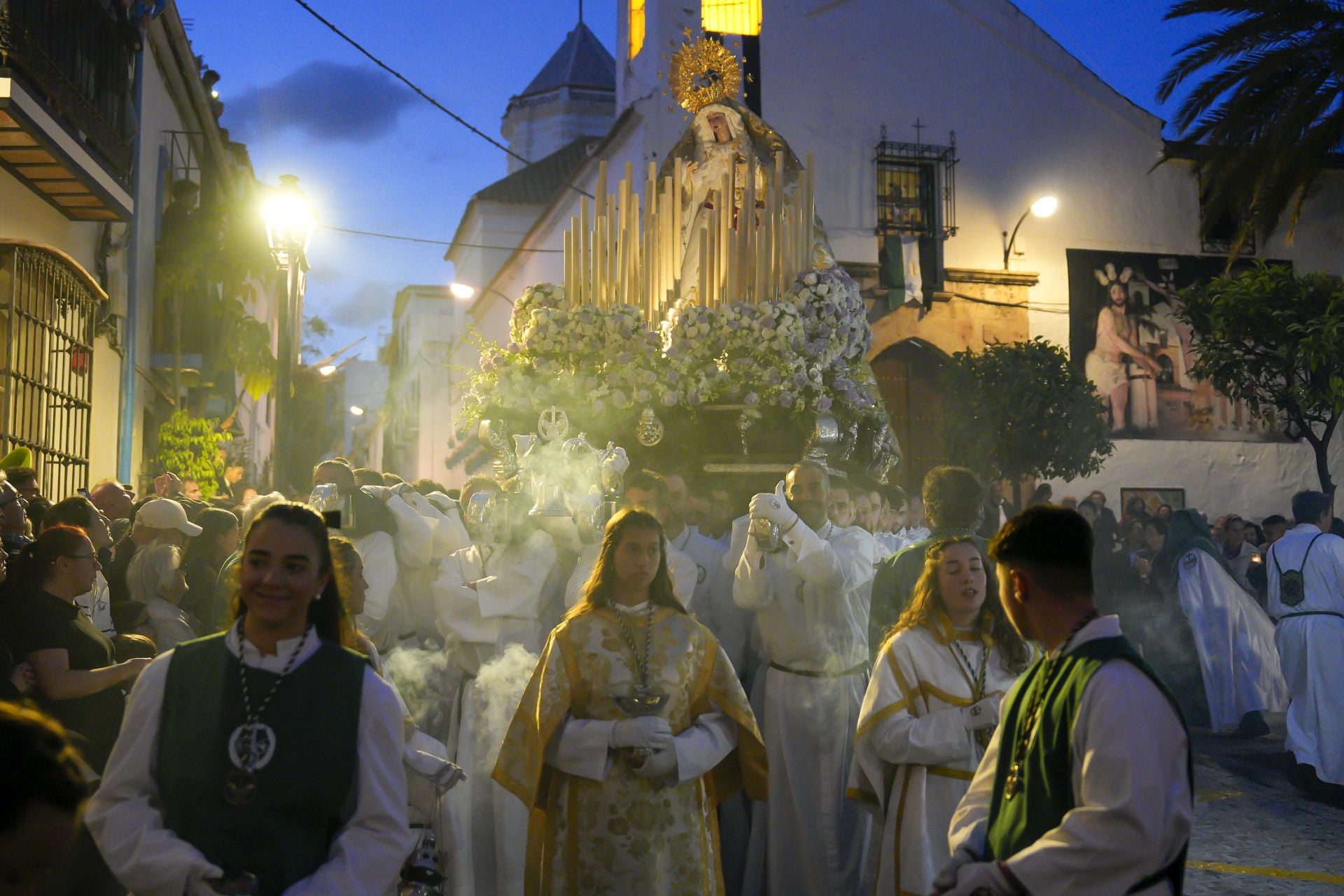 La procesión de La Columna de Marbella, en imágenes