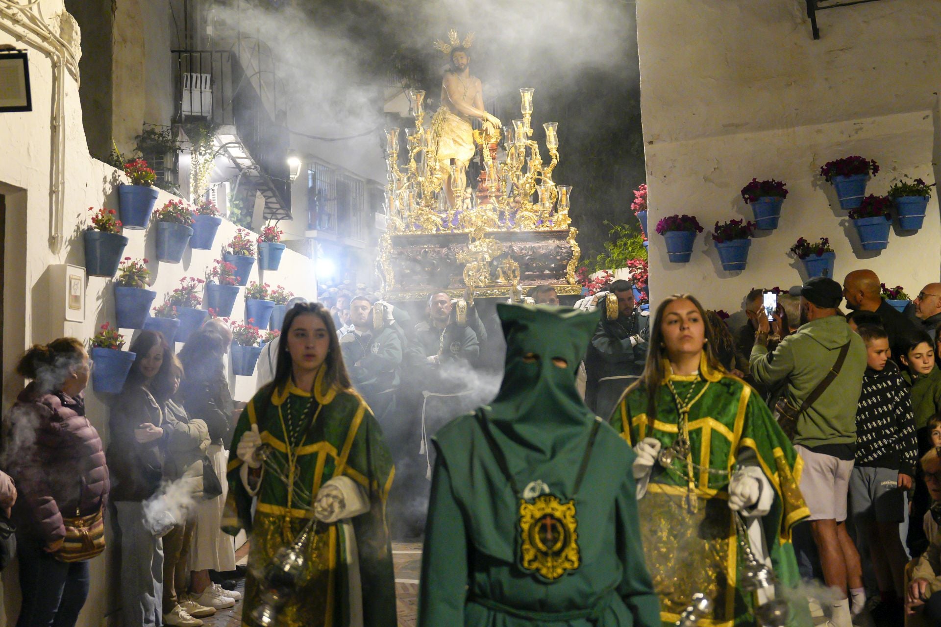La procesión de La Columna de Marbella, en imágenes