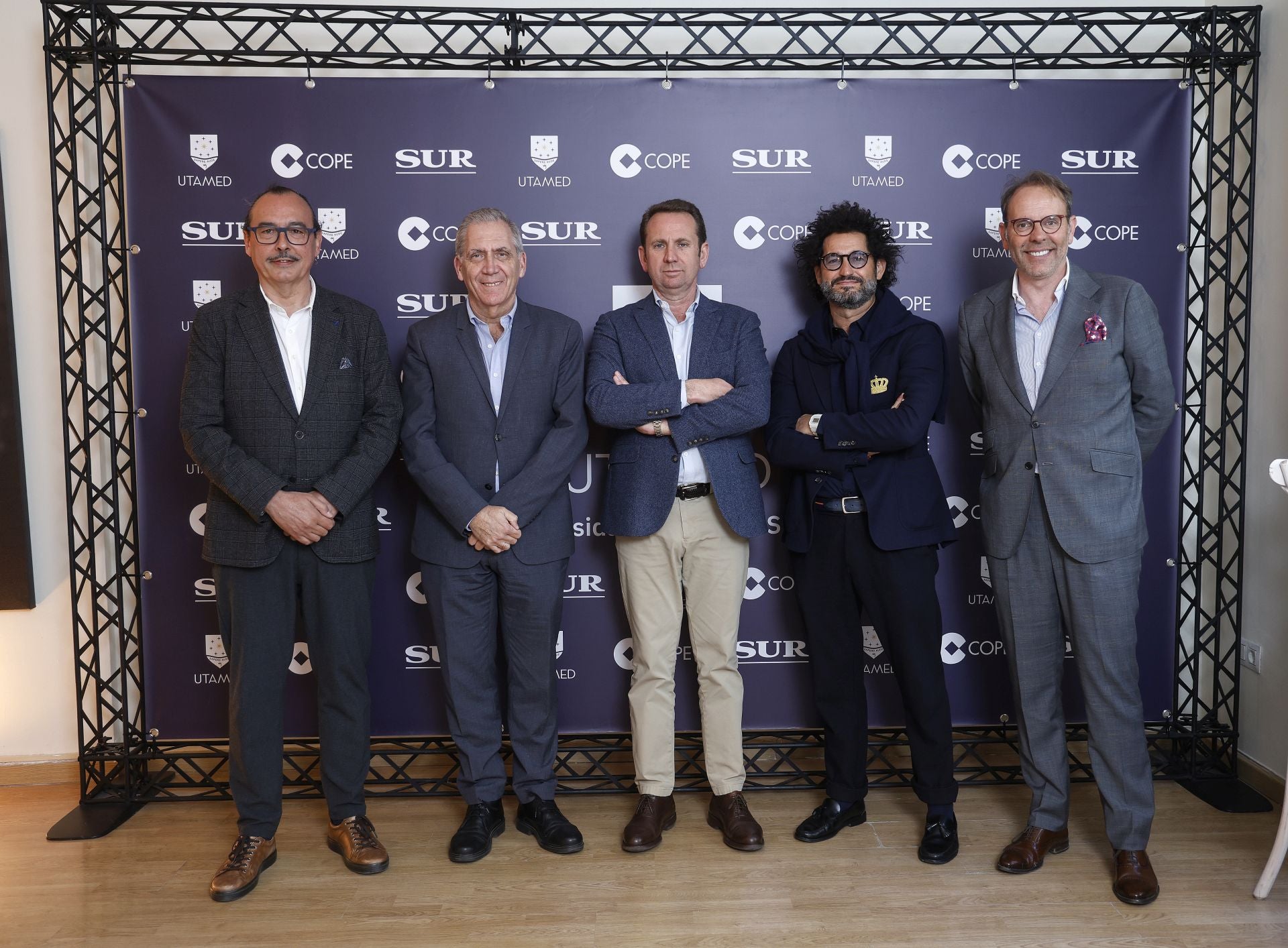 José Miguel Aguilar, José María Morente, Juan Carlos Narbona Solís, Paco Ávila y Justo Fuentes