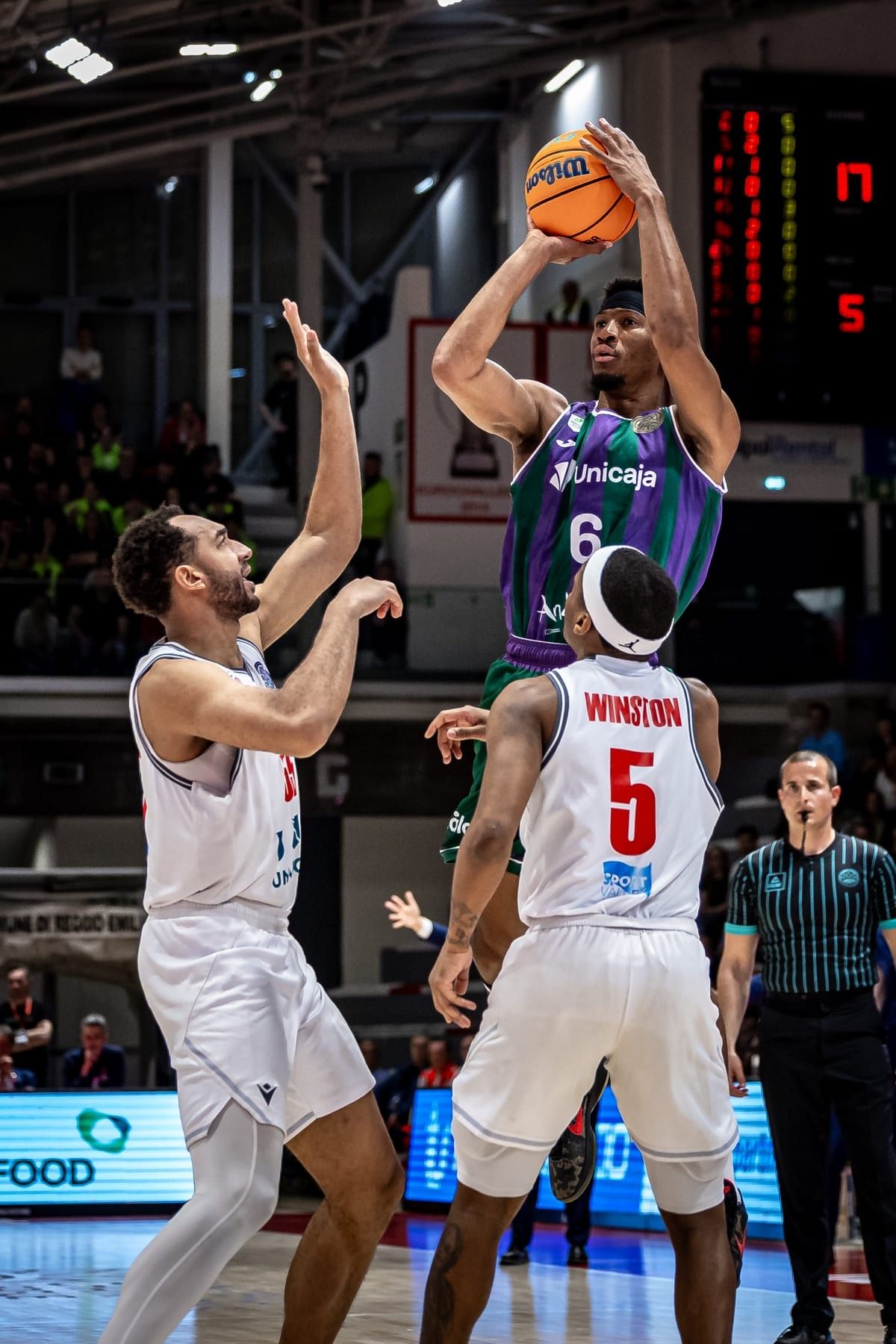 El Pallacanestro Reggiana - Unicaja, en imágenes