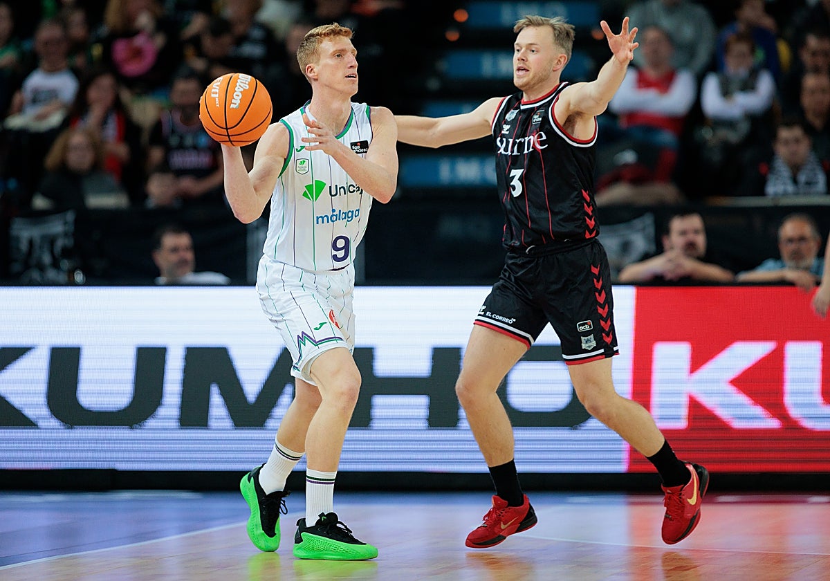 Díaz y Frey, en el encuentro de la primera vuelta disputado en Miribilla.