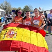 La atleta del Trops Cueva de Nerja Ikram Rharsalla, bronce por equipos en el Europeo de Media Maratón