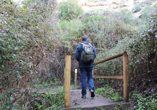 Arroyo de la Ventilla. Este recorrido se puede hacer gracias a la instalación de pasarelas y puentes de madera.