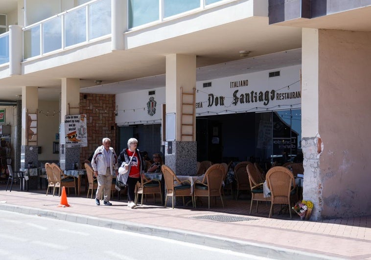 Imagen de la terraza afectada por el accidente registrado el Jueves Santo en Fuengirola.