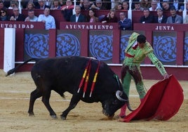 Fortes, al natural, al cuarto del festejo, que fue premiado con la vuelta al ruedo.