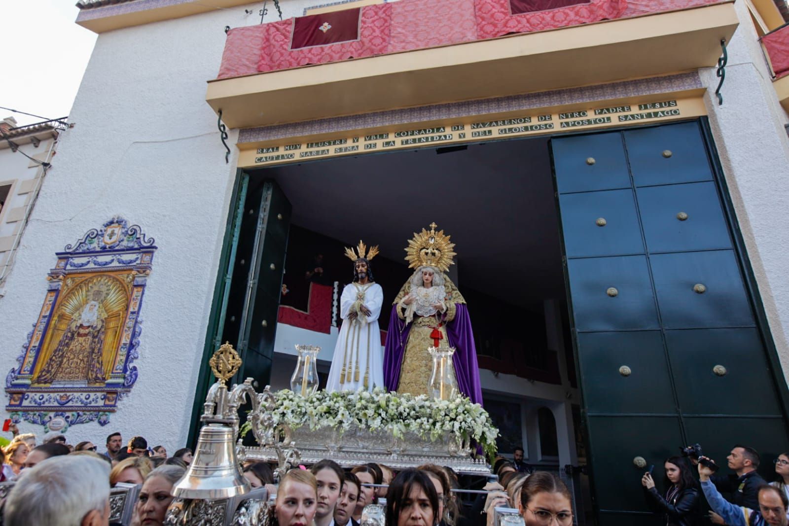 Traslado de vuelta de la cofradía de Nuestro Señor Cautivo y la virgen de La Trinidad