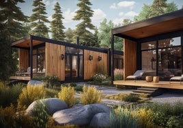 Imagen recreada de una de las futuras cabañas del poryecto 'Transcende'.