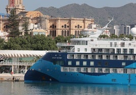 Primera escala del 'Ocean Victory', de la naviera de lujo malagueña Alma Cruceros.