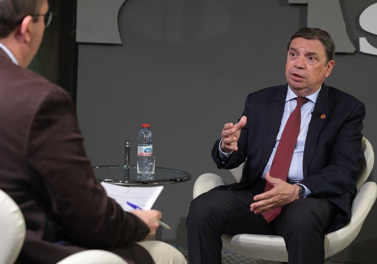 Un momento de la entrevista.