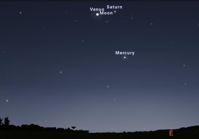 El fenómeno de la Luna sonriente visible este viernes.