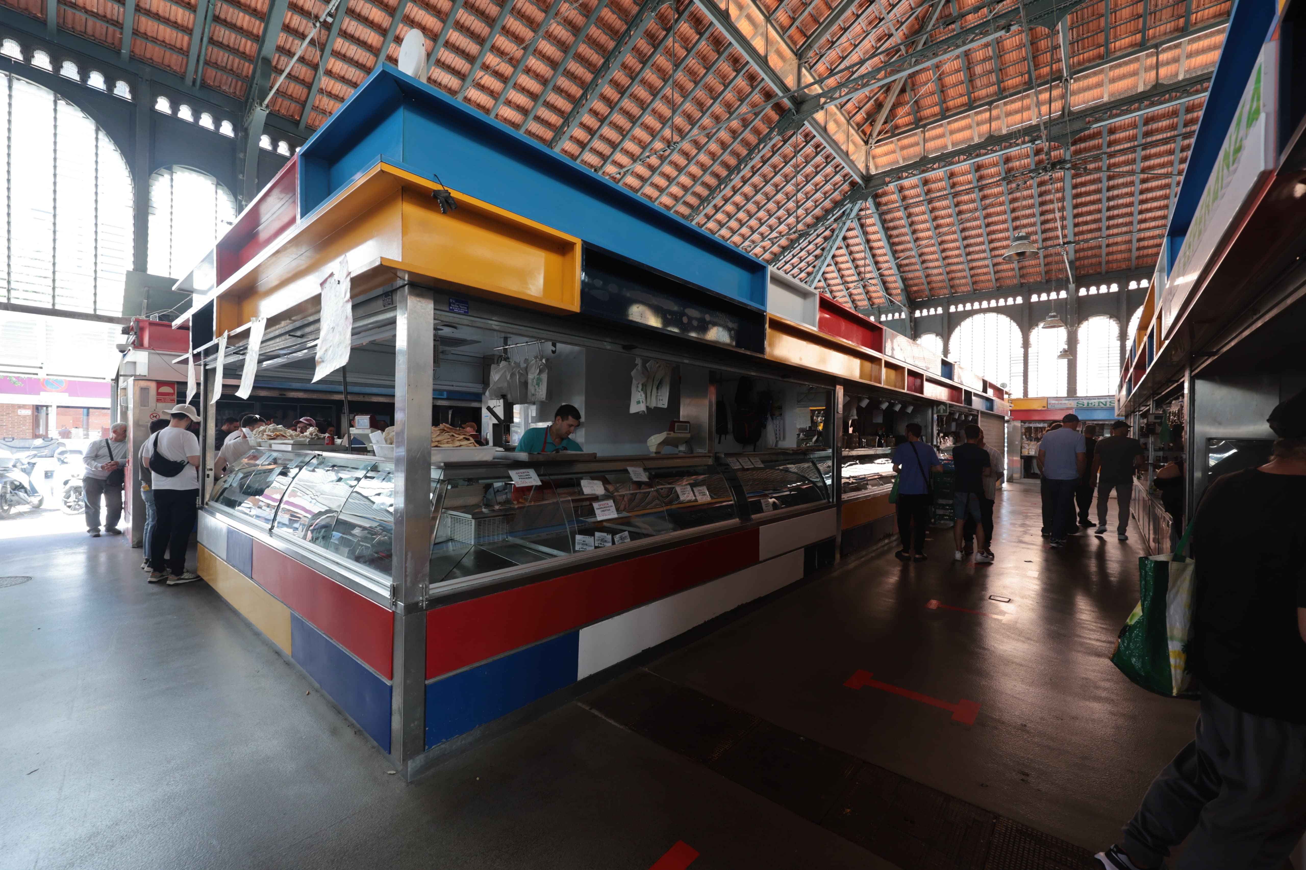 El apagón, en el mercado de Atarazanas.