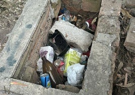 Basura en la zona denunciada.