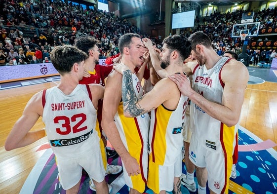 La absoluta, durante un partido clasificatorio para el Eurobasket 2025.