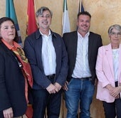 Imagen de la sesión plenaria en la que se ha proclamado a Miguel Ángel Escaño de nuevo regidor de Totalán, este miércoles.