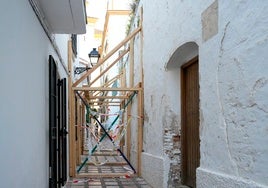 El Convento de la Trinidad de Marbella se encuentra actualmente apuntalado para evitar daños.