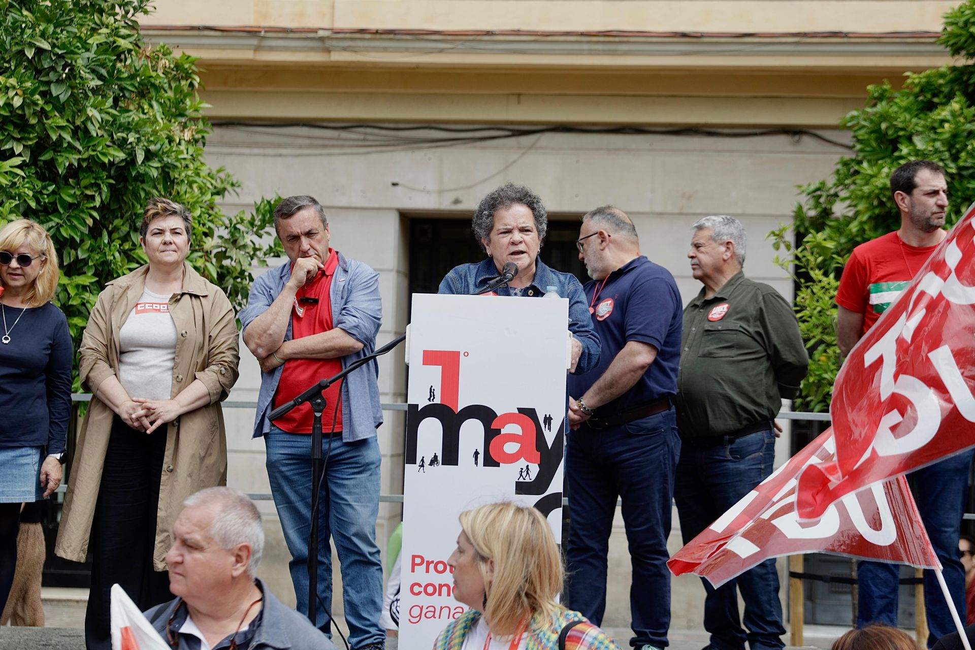 Manifestación del Primero de Mayo: miles de personas salen a la calle en Málaga