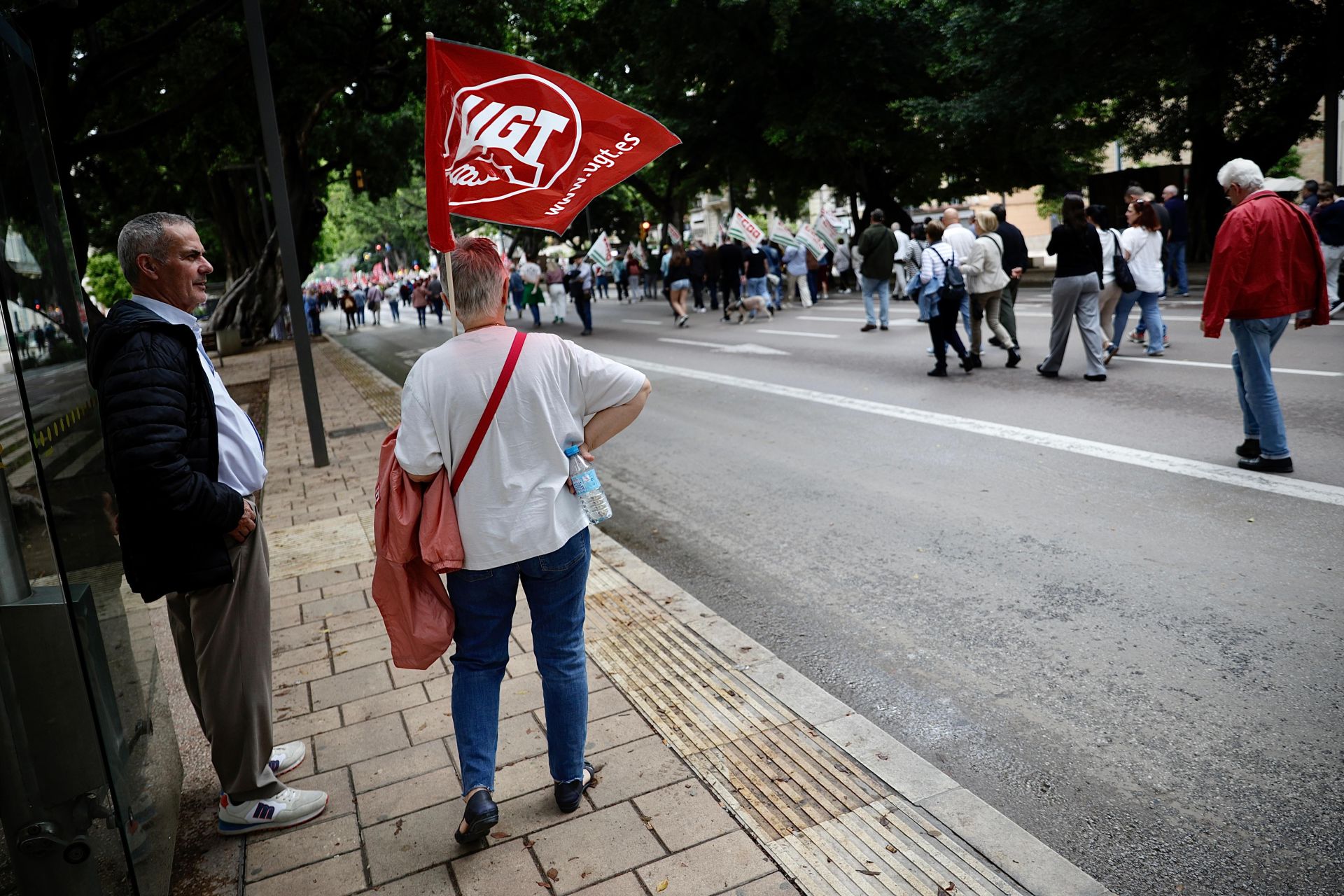 Manifestación del Primero de Mayo: miles de personas salen a la calle en Málaga