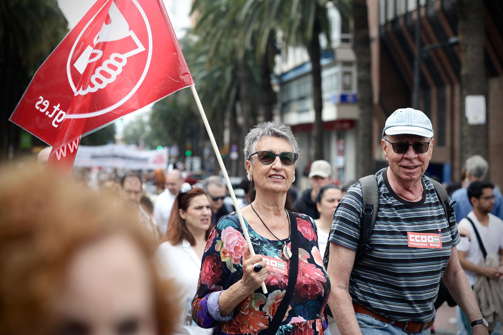 Manifestación del Primero de Mayo: miles de personas salen a la calle en Málaga