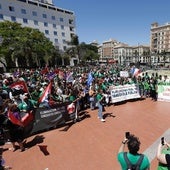 Imagen de archivo de una manifestación por la educación pública, en Málaga.