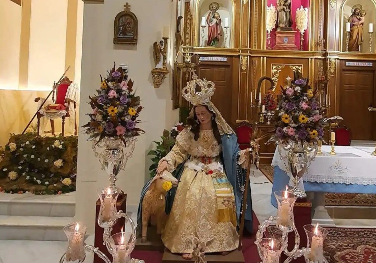 Algarrobo recupera la procesión de la Divina Pastora con novedades y una gran ofrenda floral