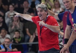 Antonio Carlos Ortega, este jueves en una indicación en el duelo de vuelta de cuartos.