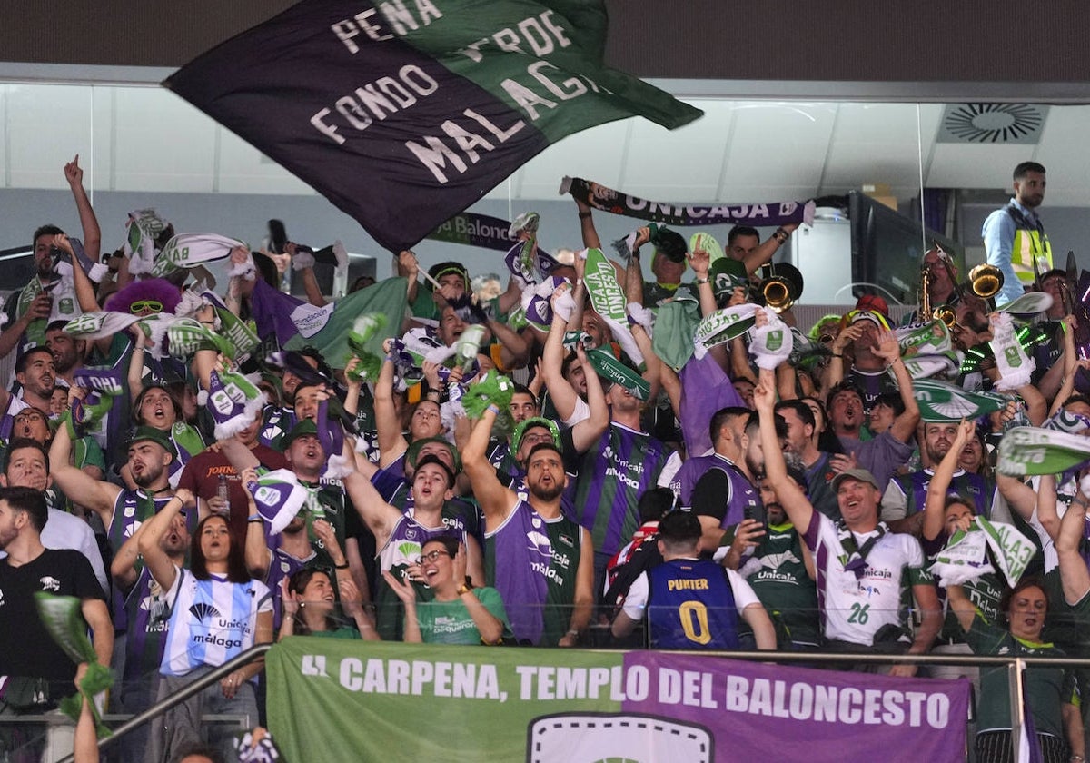 Aficionados del Unicaja en la Copa del Rey.