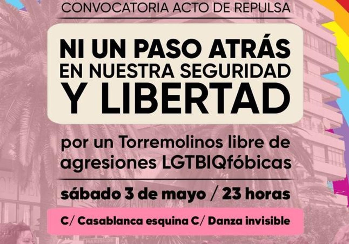 Imagen principal - Denuncian nuevas amenazas homófobas en Torremolinos: «Te vamos a matar, maricón de mierda, vete de aquí»