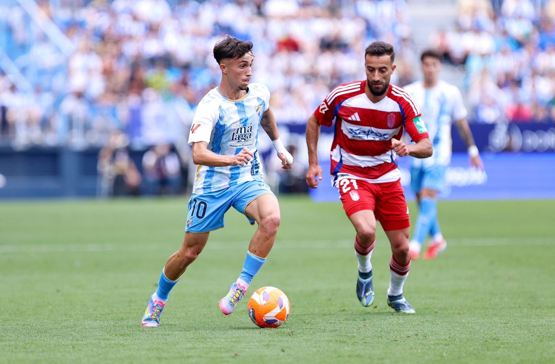 El Málaga-Granada en La Rosaleda, en imágenes