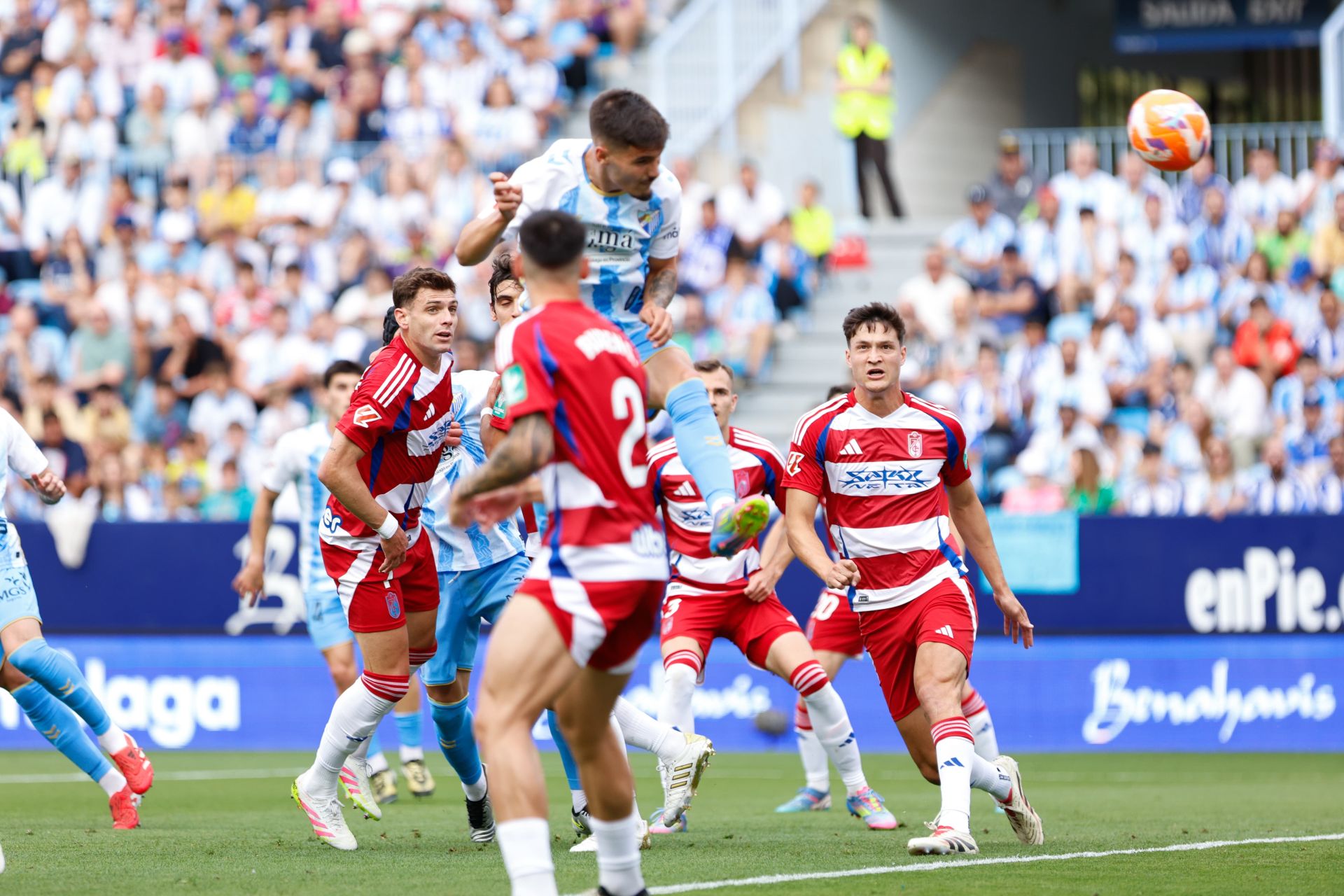 El Málaga-Granada en La Rosaleda, en imágenes