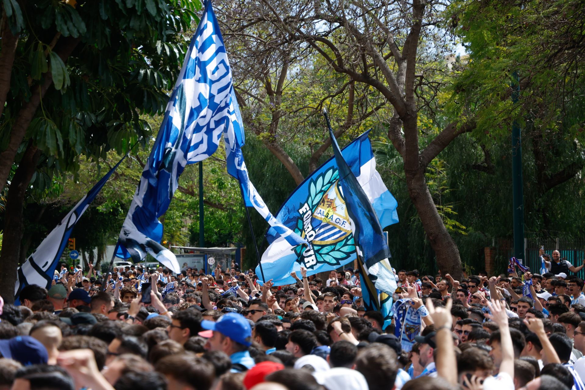 El Málaga-Granada en La Rosaleda, en imágenes