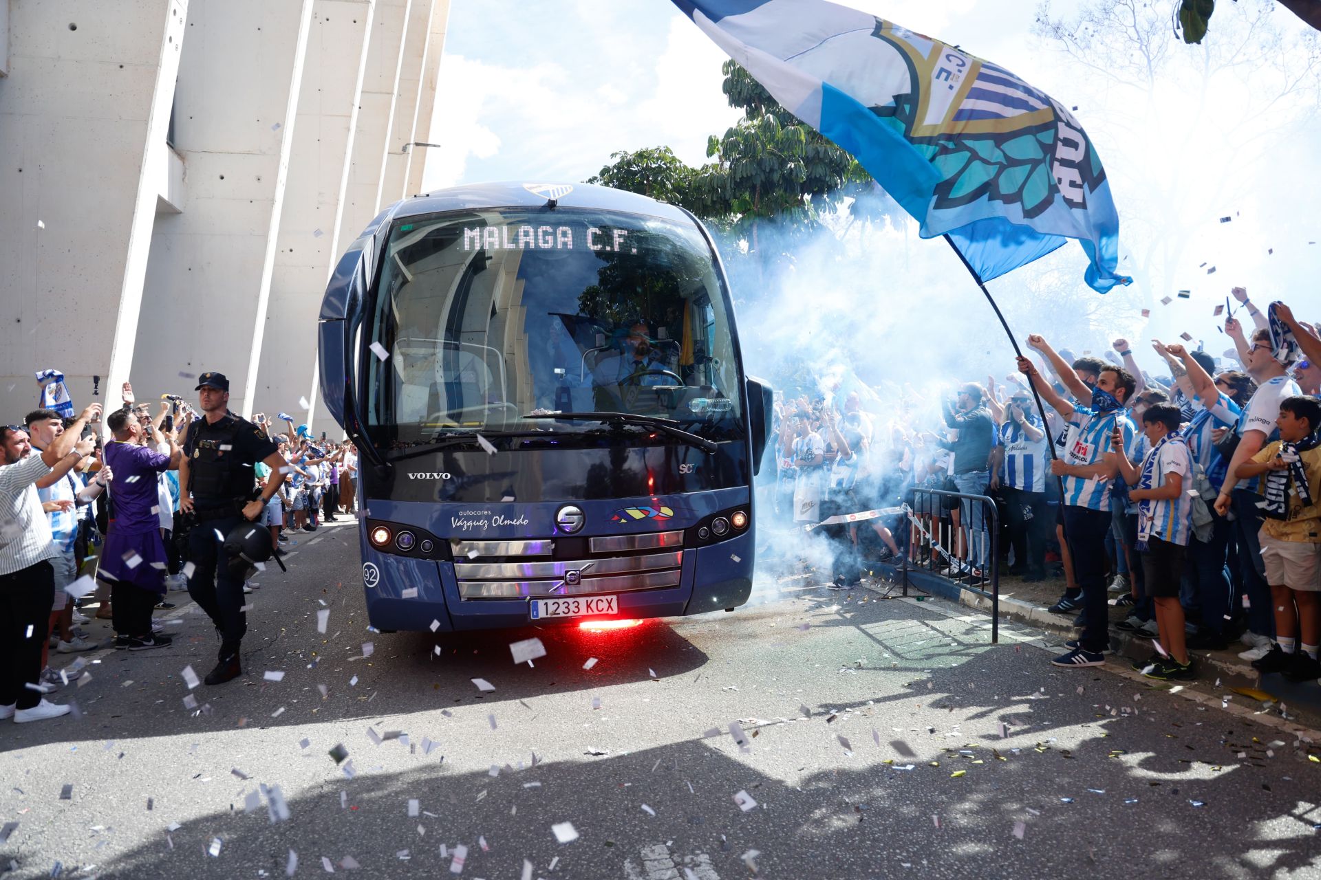 El Málaga-Granada en La Rosaleda, en imágenes