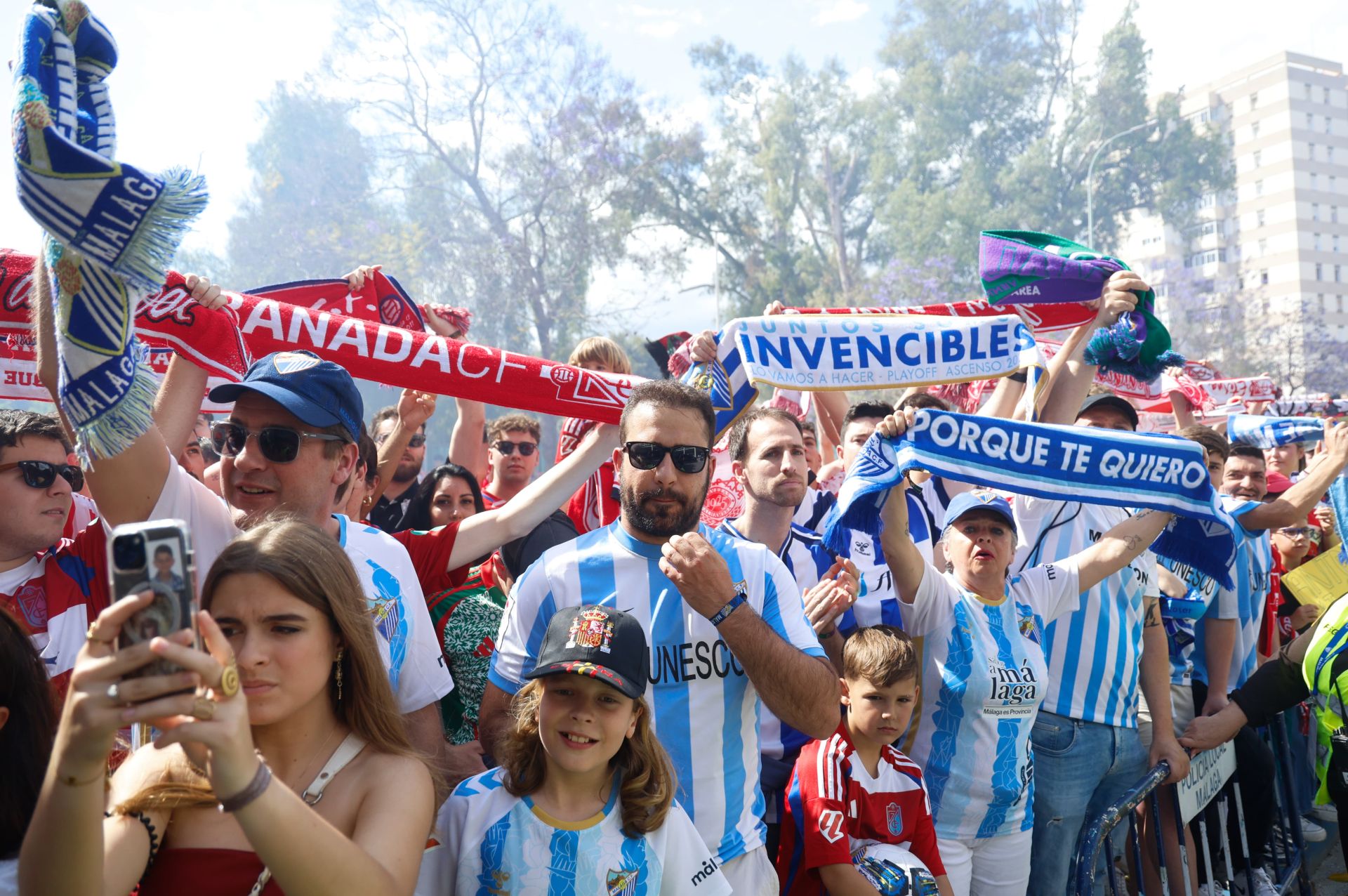 El Málaga-Granada en La Rosaleda, en imágenes