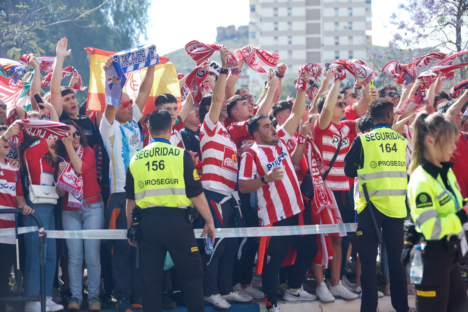 El Málaga-Granada en La Rosaleda, en imágenes