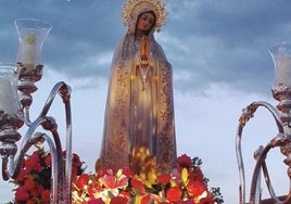 Procesión de la Virgen de Fátima.