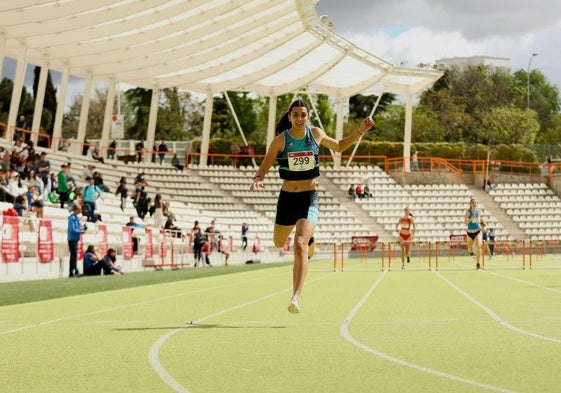 Laura Aguilera en el campeonato de España Univeritaria