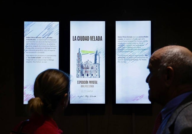 Pantallas en las que la obra de Rafael Pérez Estrada cobra vida.