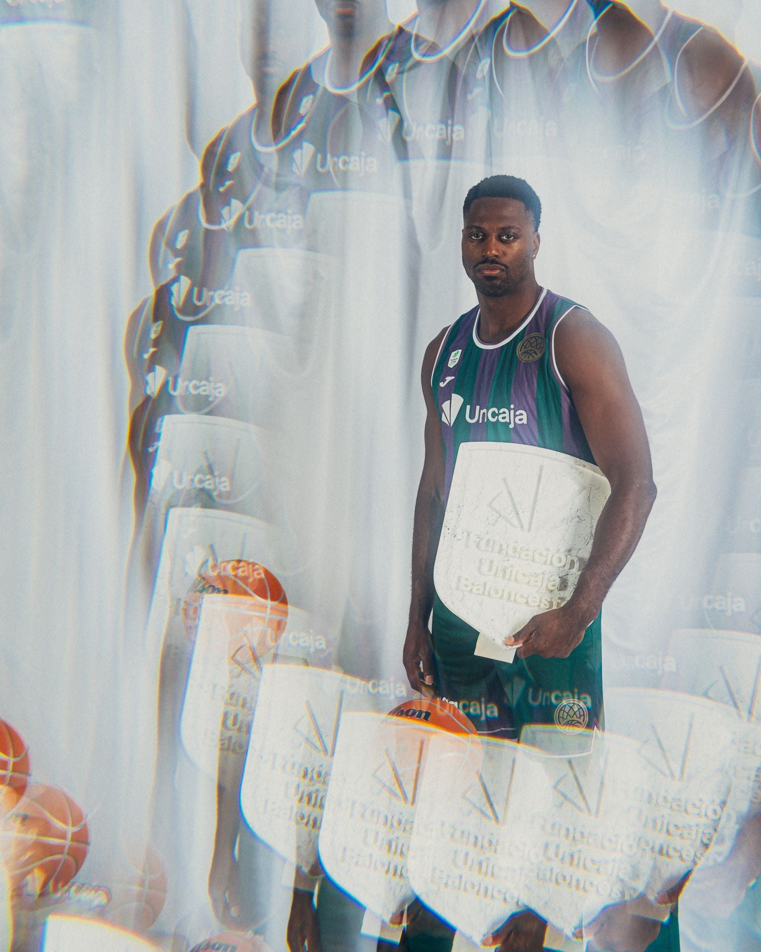 La sesión oficial de fotos del Unicaja para la Final Four de Atenas