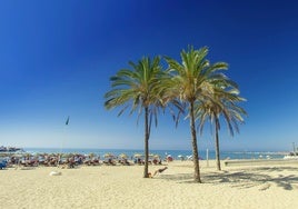 Imagen de una de las playas galardonadas con la bandera azul.