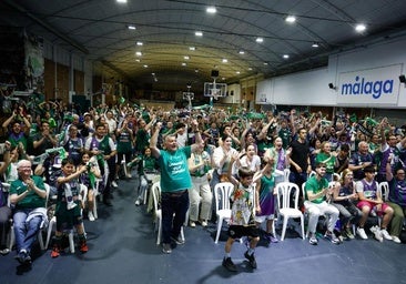Marea verde para apoyar al Unicaja en la semifinal frente al AEK de Atenas