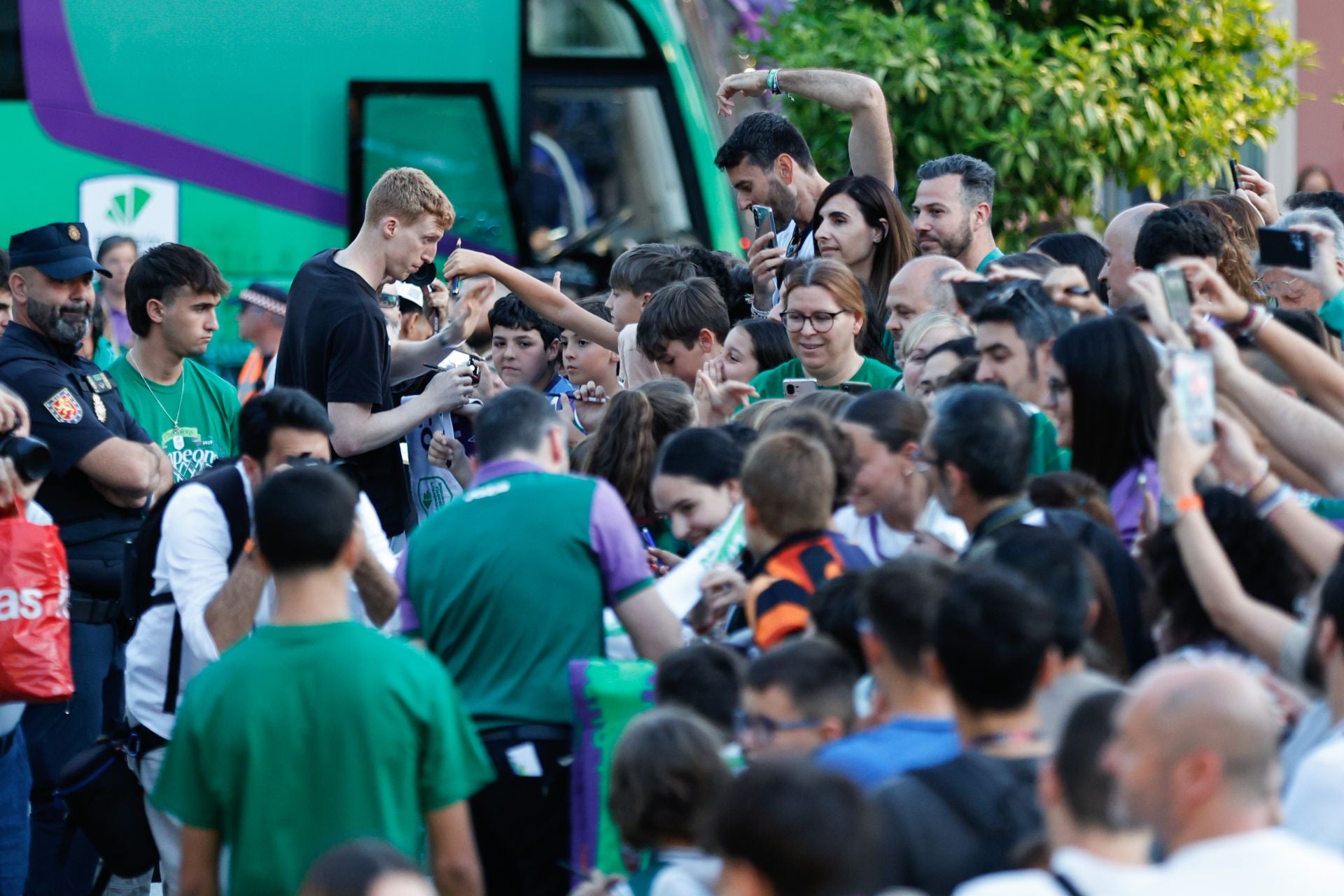 La fiesta de la Champions en Málaga