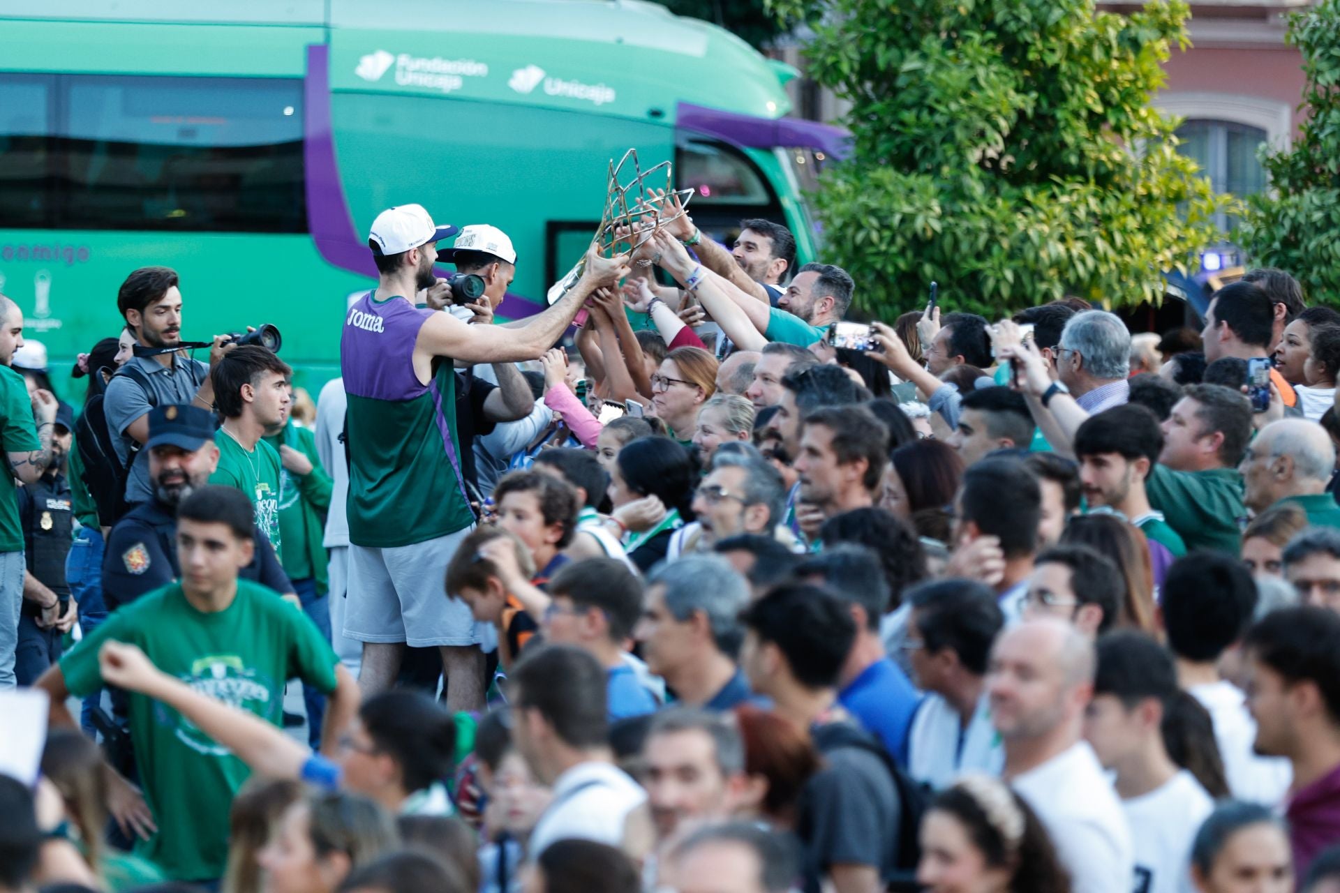 La fiesta de la Champions en Málaga