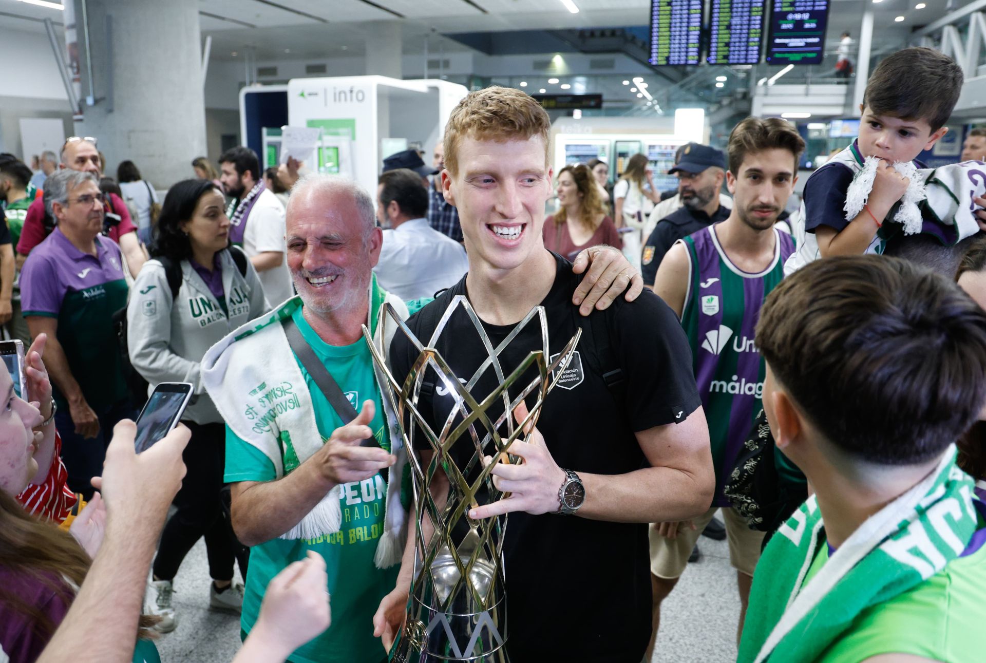 La fiesta de la Champions en Málaga