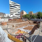Obras del metro en la calle Hilera.